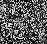 Image 1 of Into Nature Linocut Print // Original Art // 21 x 21 cm // Limited Edition