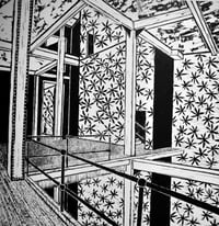 Image 1 of Flowers linocut print 