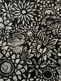Image 2 of Into Nature Linocut Print // Original Art // 21 x 21 cm // Limited Edition