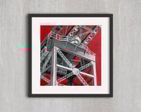 Image 2 of Finneston Crane, Fine Art Print - Red