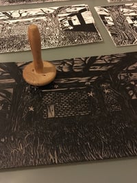 Image 3 of Underground Garden Lino Cut 
