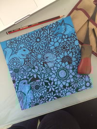 Image 4 of Into Nature Linocut Print // Original Art // 21 x 21 cm // Limited Edition