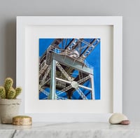 Image 2 of Finneston Crane, Fine Art Print - Blue