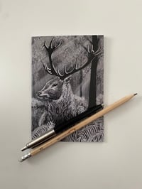 Image 4 of Stag Print A6 Notebook
