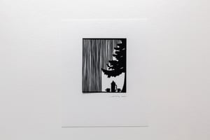 Image of Coffee Outside in the Rain - {Original Papercut - 8x10"}