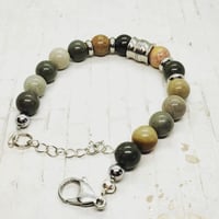 Image 2 of Ocean Jasper/Silver Bracelet 