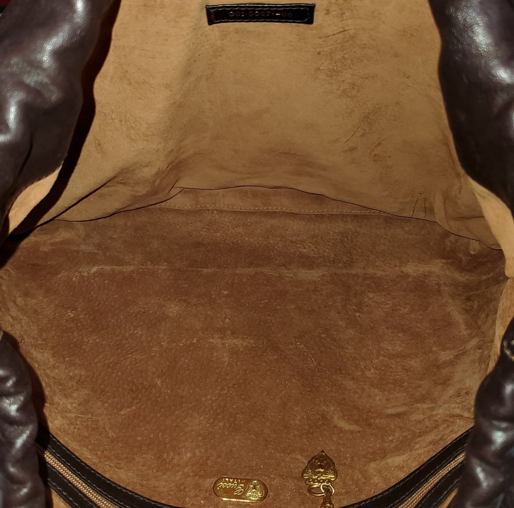 VINTAGE GUCCI FINDS — Rare Vtg. Gucci Brown Alligator/Leather Bag