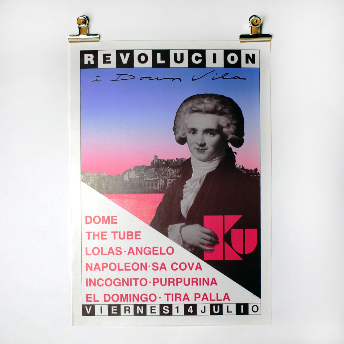 Image of Ku Poster – Revolucion A Down Vila 1989 (Yves Uro)