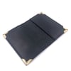 Cardholder, 2 pockets, black "chevron" pattern outside - GOLD angles