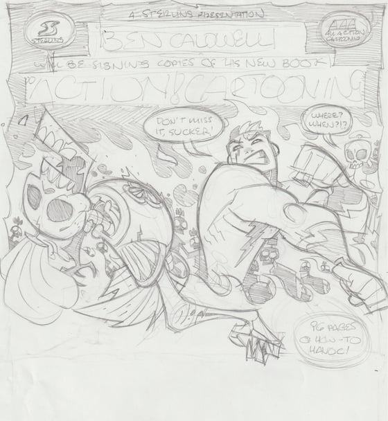 Image of Pencil- Action Cartooning Alternative Cover 