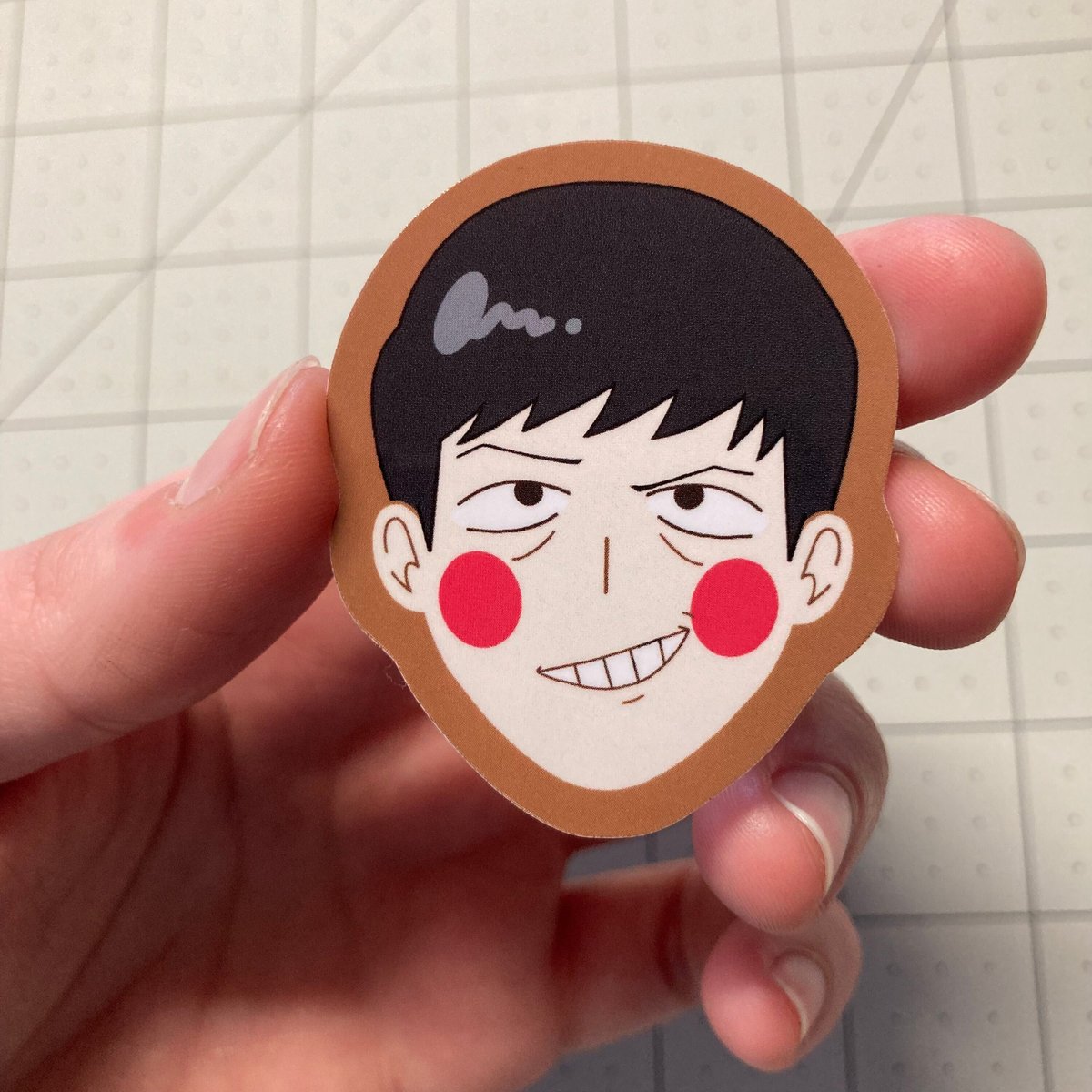 Ekubo Dimple Security Guard Mob Psycho 100 Vinyl Sticker | PenandPaw ...