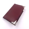 Cardholder, 2 pockets, wine outside - SILVER angles