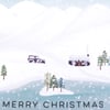 Snowy Mountains Christmas Card by Lomond Paper Co.