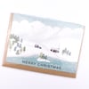 Snowy Mountains Christmas Card by Lomond Paper Co.