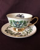 Image 2 of Feline Gilded Teacup and Saucer Set