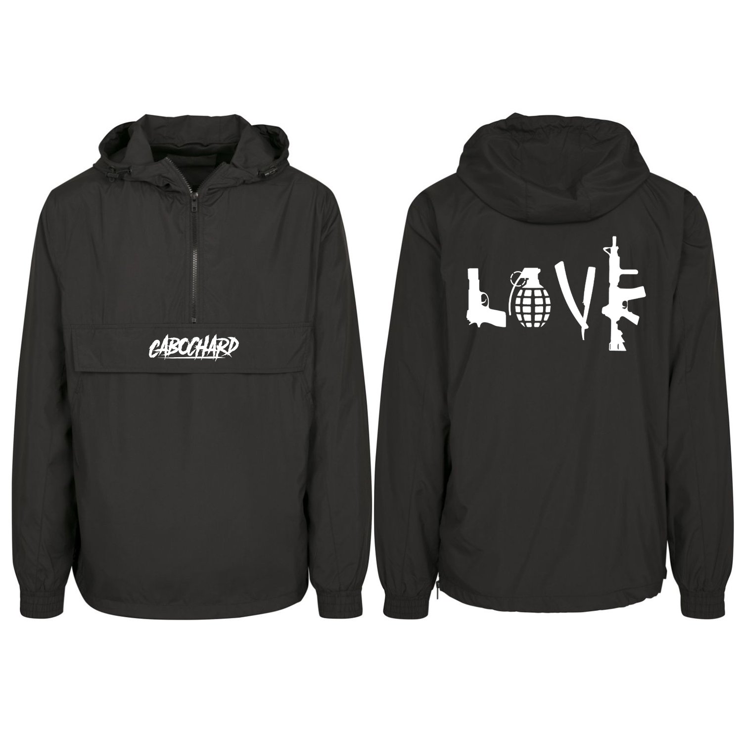 Image of COUPE-VENT NOIR - LOVE CABOCHARD