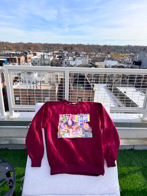 RBF Girlies Crewneck in Maroon