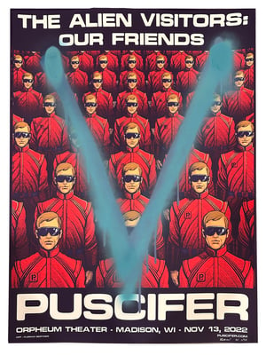 Image of "Puscifer" 2022 tour Poster -Regular Artist Edition (Remarque)