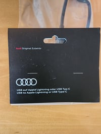 Image 2 of Original Audi USB Lightning phone charger ( apple and Android)