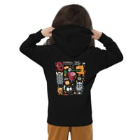 Image 3 of MONSTER DOODLE BLEGH SKATE KIDS HOODIE