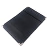 Universal Passport Holder, 2 pockets - black structured outside - silver angles