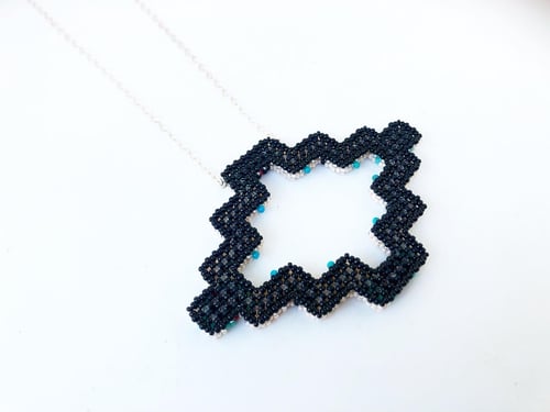 Image of Empire Necklace beaded (reversible) 