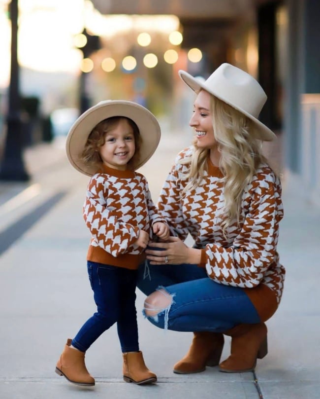Mommy and me sweaters discount
