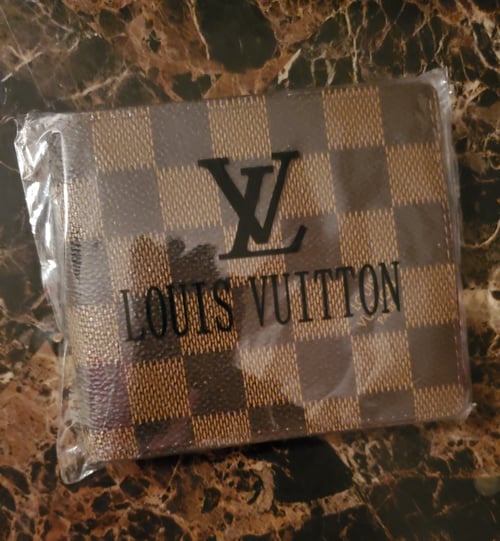 Image of Brown/Checkered wallet