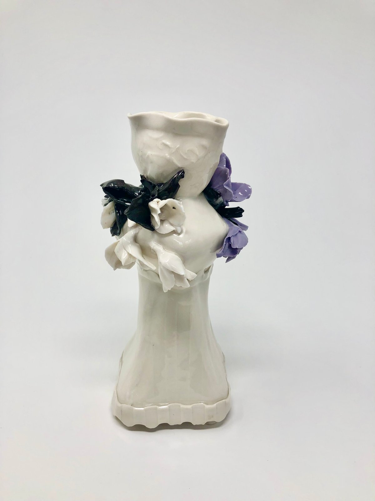 Image of Black and Lavender Vase
