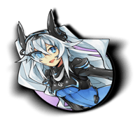 Neptunia NEXT Black Kisscut Sticker