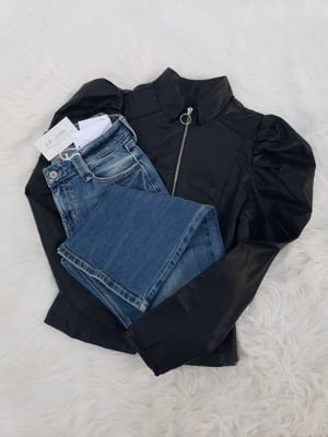 Image of Gaby Faux Leather Jacket 