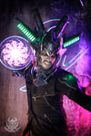 Dark techmage - LED color changeable headdress helmet