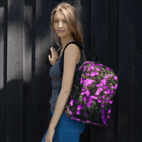 Image 1 of PURPLE FLOWER BACKPACK