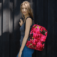 Image 1 of RED FLOWER BACKPACK