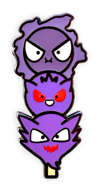 Ghost Dango Pin - Ghastly, Gengar and Haunter