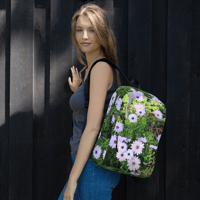 Image 1 of WHITE FLOWER BACKPACK