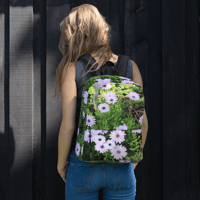 Image 2 of WHITE FLOWER BACKPACK