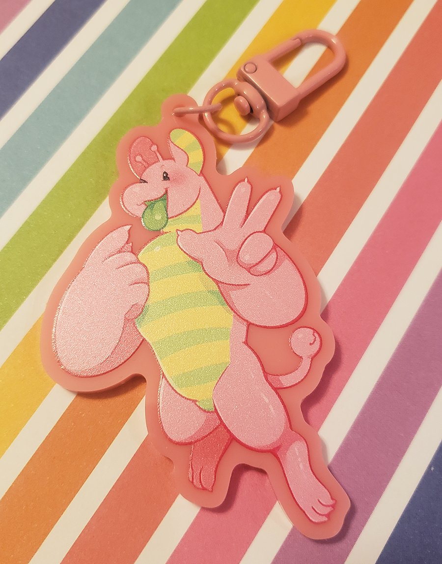 Gummy and The Doctor -- Pink Acrylic Gummy Charm