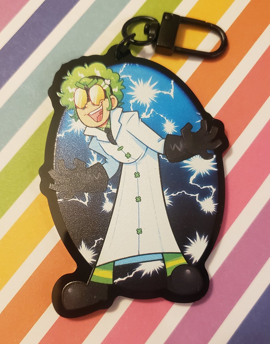 Gummy and The Doctor -- Black Acrylic Dr. Edwin Glum Charm