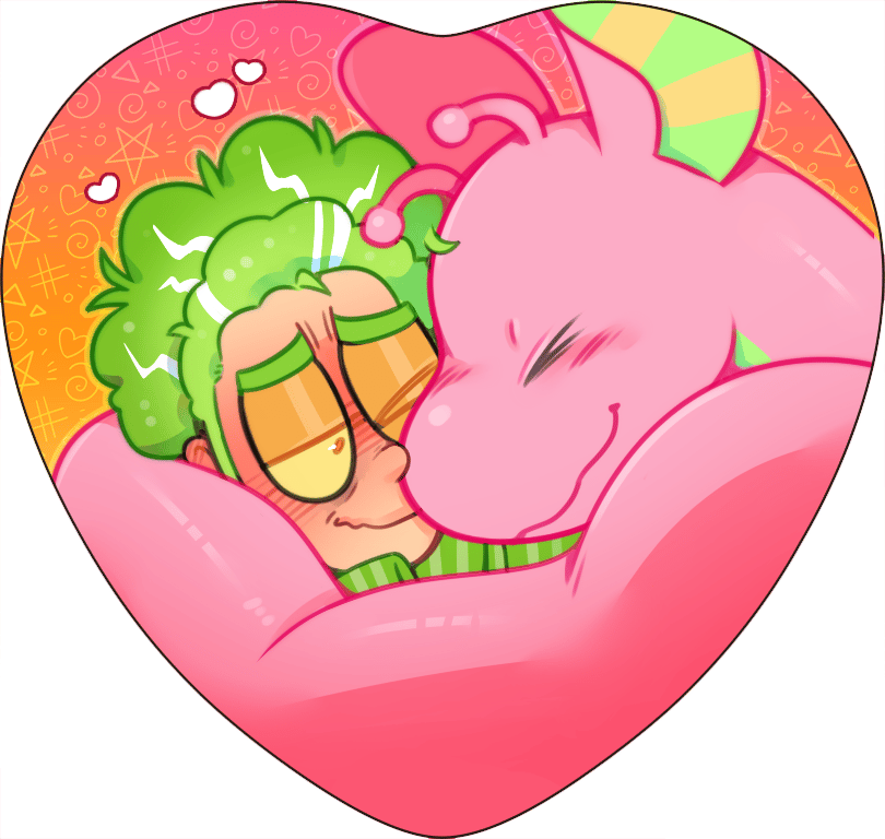 Edwin + Gummy - Heart Button