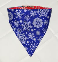 Image 2 of Royal Blue Snowflake bandana ❄️ 