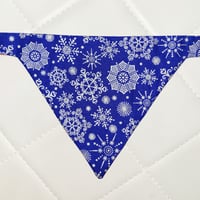 Image 3 of Royal Blue Snowflake bandana ❄️ 