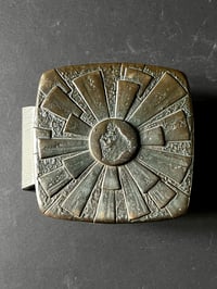 Sculptural Bronze Door Handle with Radial Design, Germany
