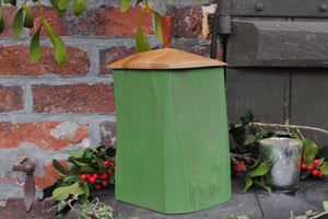 Image of Large green shrinkpot - Grande boîte suedoise verte
