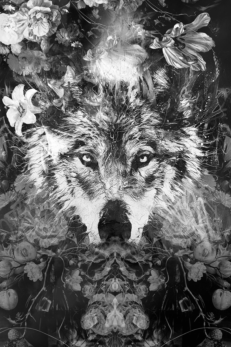 "Wolf" - OPEN EDT PRINT ON PAPER - FREE WORLDWIDE SHIPPING!!!