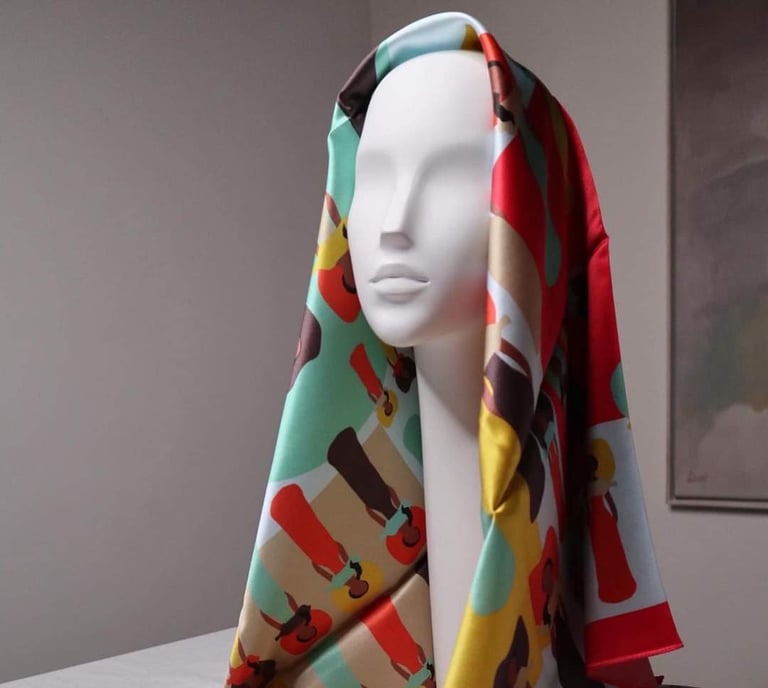 Dominicanisima faceless doll Scarf Image 4