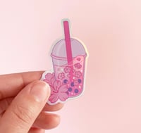 Image 2 of Bubble Tea Sakura - Stickers