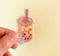 Image 2 of Bubble Tea Peach - Stickers