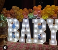 BABY LIGHT  LETTERS 4ft tall