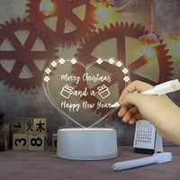 Note Board Creative Led Night Light USB Message Board Holiday Light With Pen Gif